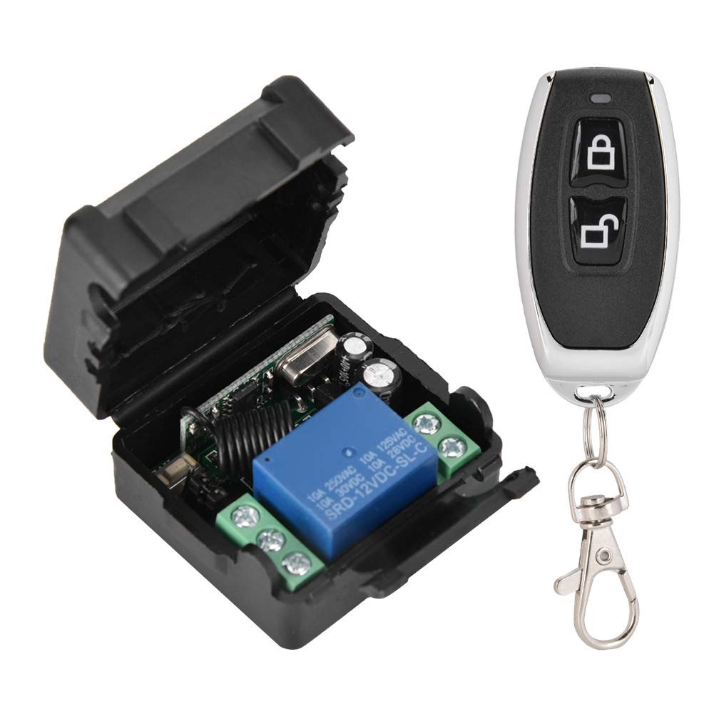 Bindpo 12V Wireless Remote Control Switch - One-Way Multi-Function RF Remote for Home Appliances | Perfect for Lights, Fans, Garage Doors & Smart Home Automation