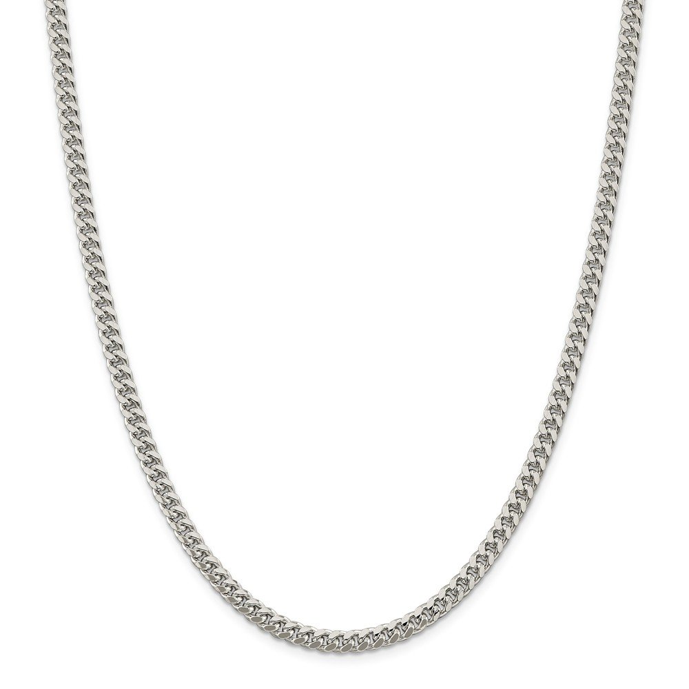 925 Sterling Silver 5mm Domed Curb Link Cuban Chain Necklace for Men & Women - Durable & Hypoallergenic Jewelry for Everyday Wear, Gifts & Special Occasions