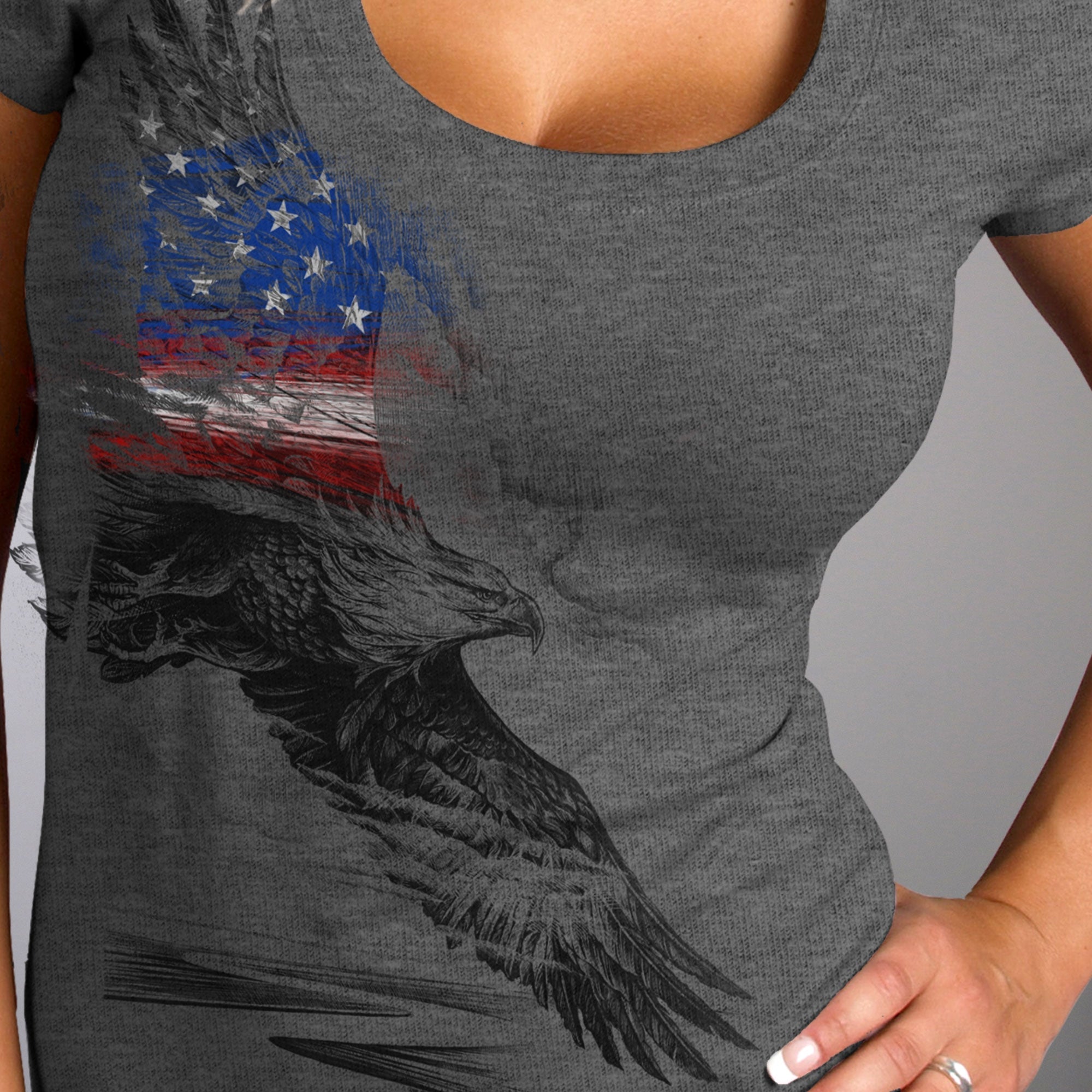 Eagle Print Short Sleeve T-Shirt for Men - Comfortable Cotton Graphic Tee - Casual Wear for Summer, Street Style & Outdoor Activities