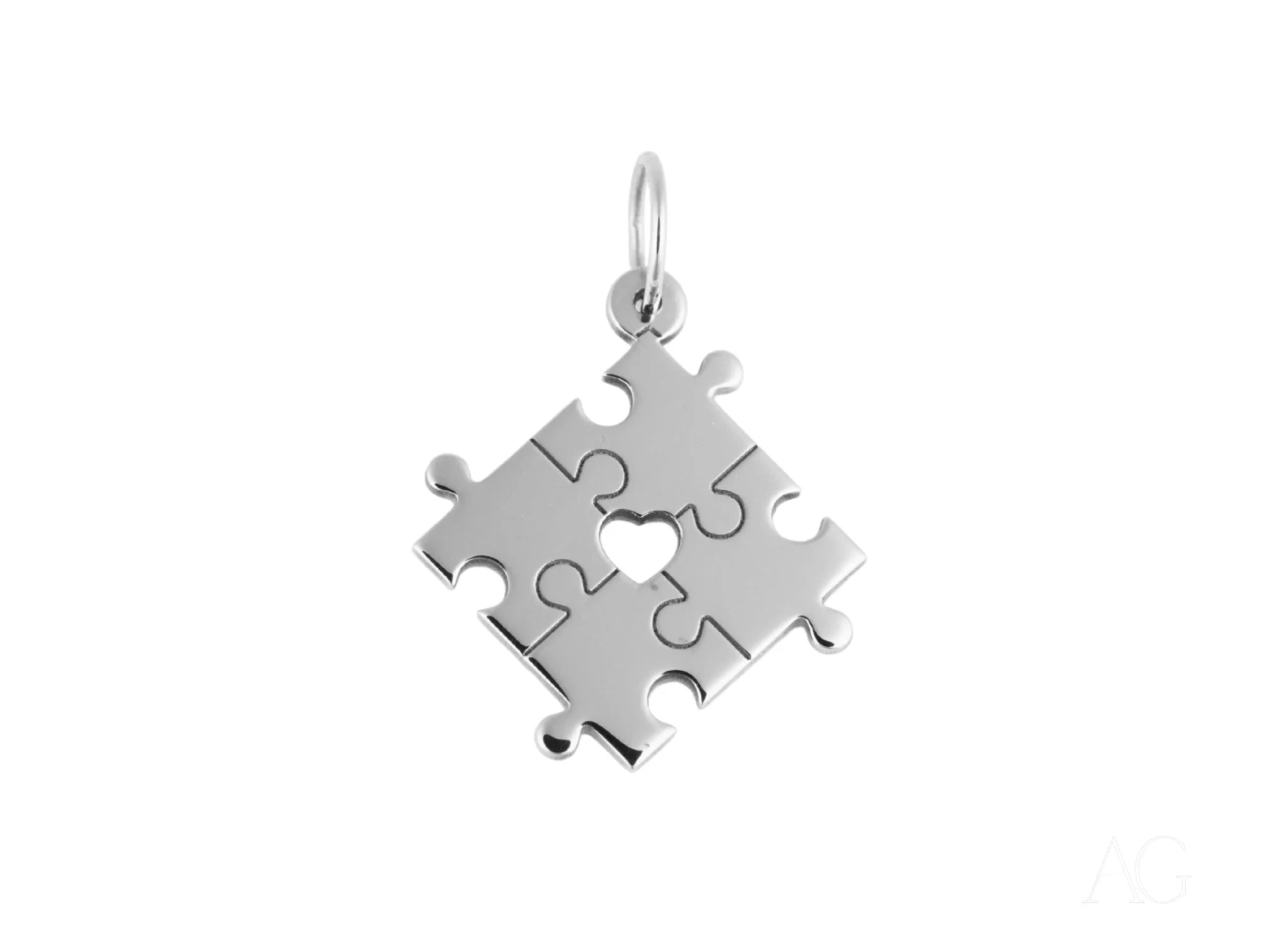 Golden Puzzle Autism Awareness Necklace - Symbol of Support & Hope for Autism Awareness Month, Special Needs Gifts, Jewelry for Parents & Caregivers - Perfect for Fundraisers, Daily Wear & Advocacy Events