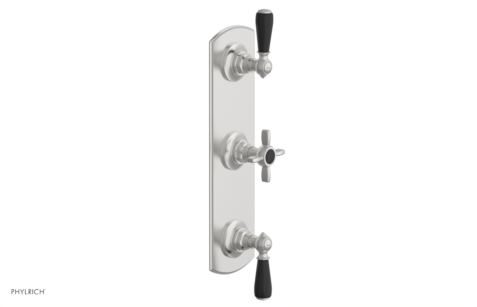 Jamestown Thermostatic Shower Valve with Dual Volume Control - Black Accents (Model 4-740) for Modern Bathroom & Spa Experience