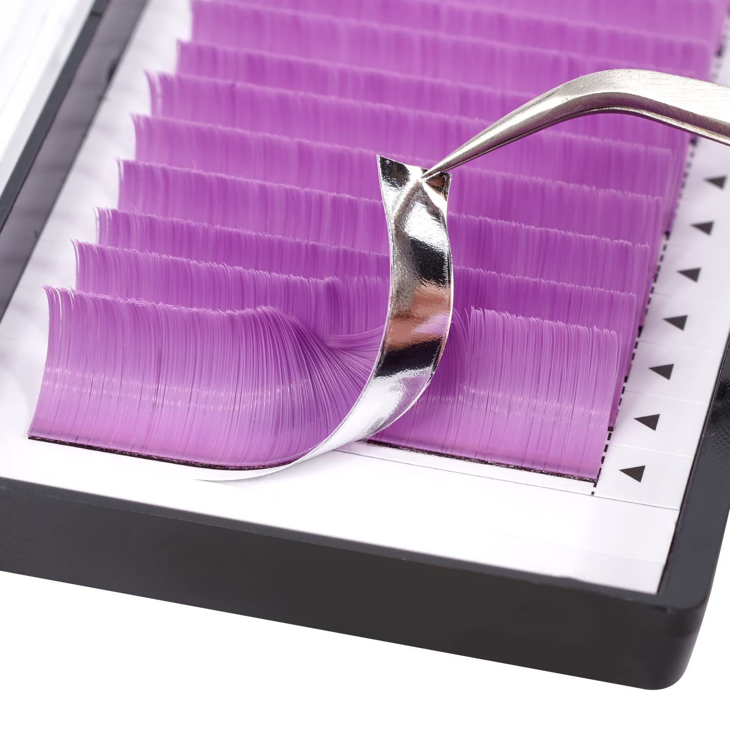Purple D Curl Colored Eyelash Extensions 8-15mm - 0.07mm Premade Volume Lashes for Easy Fanning | Perfect for Party, Halloween & Special Occasion Makeup