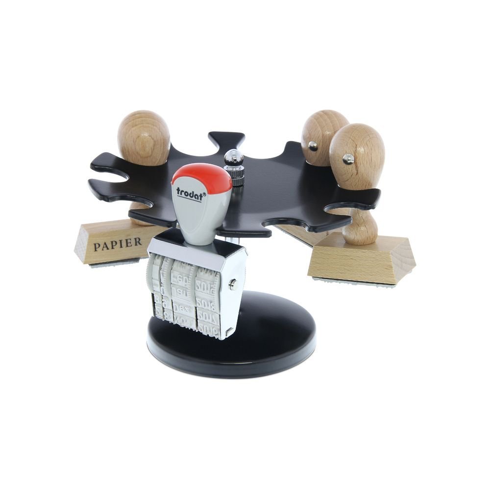 Trodat 86982 Stamp Holder - Organize & Store Up to 10 Stamps - Perfect for Office, School & Home Use