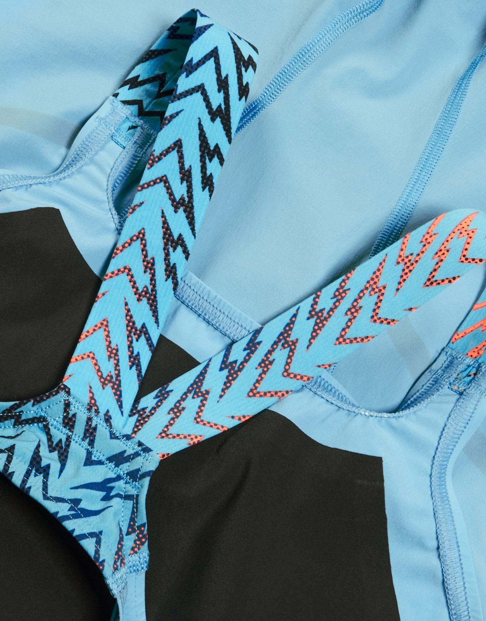 Fastskin LZR Ignite Kneeskin Limited Edition - Light Blue/Red Competition Swimwear for Professional Swimmers & Triathletes