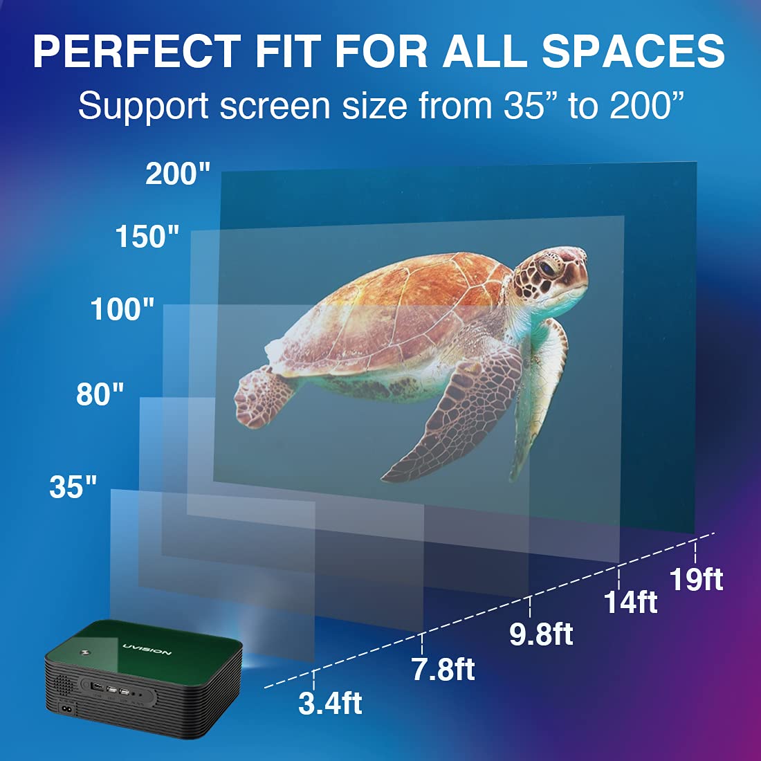 X1 Native 1080P Wireless Projector with Carry Case - Portable Home Theater Projector with Keystone Correction, Dual Speakers & Mounting Options | Compatible with Roku/TV Stick/Laptop/Phone/Tablet/PS5 | Perfect for Outdoor Movies, Home Entertainment & Office Presentations