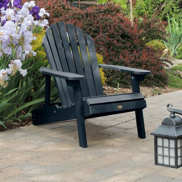 Hamilton Outdoor Folding & Reclining Adirondack Chair - Portable Patio Lounge Chair for Backyard, Poolside & Beach - Weather-Resistant Comfort for Relaxing Outdoors
