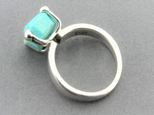 Turquoise Princess Ring - Sterling Silver Elegant Jewelry for Women | Perfect for Weddings, Parties & Special Occasions