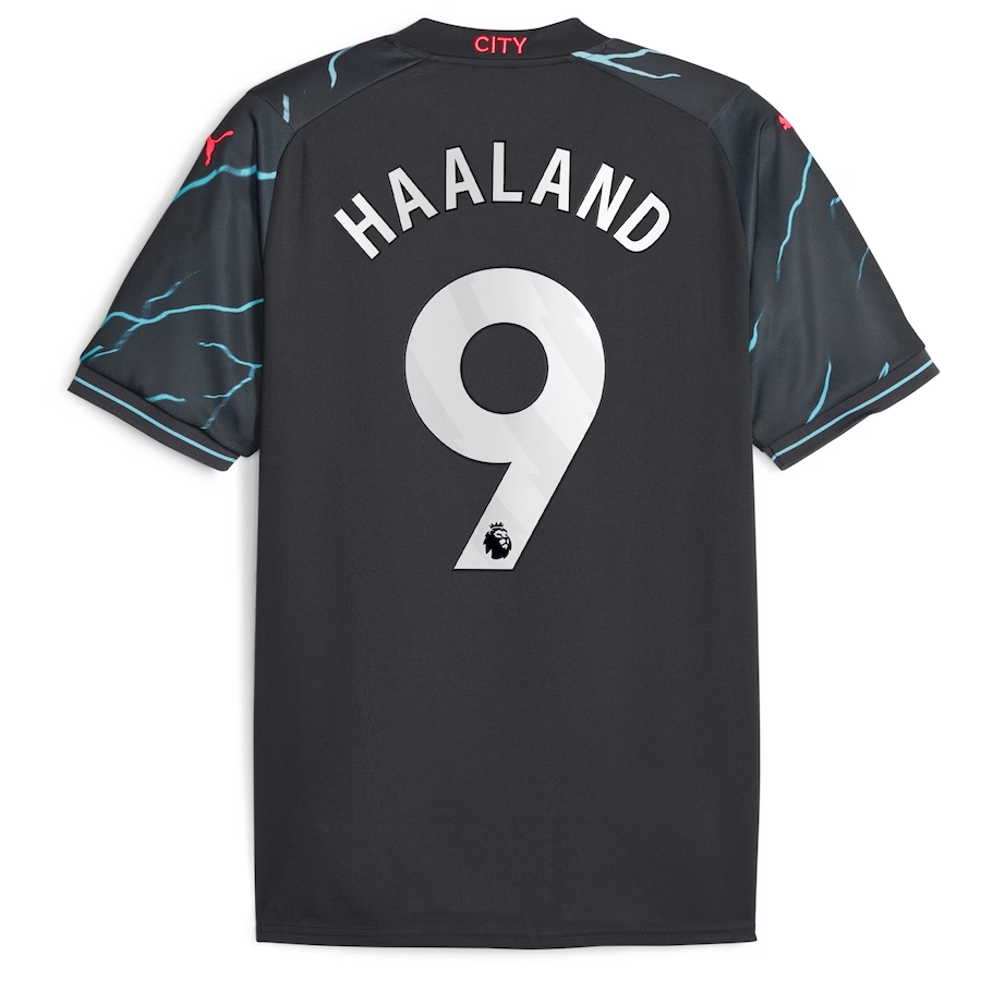 2023/24 Erling Haaland Manchester City Third Jersey - Authentic Football Shirt for Fans & Players - Perfect for Matchdays, Training & Soccer Enthusiasts