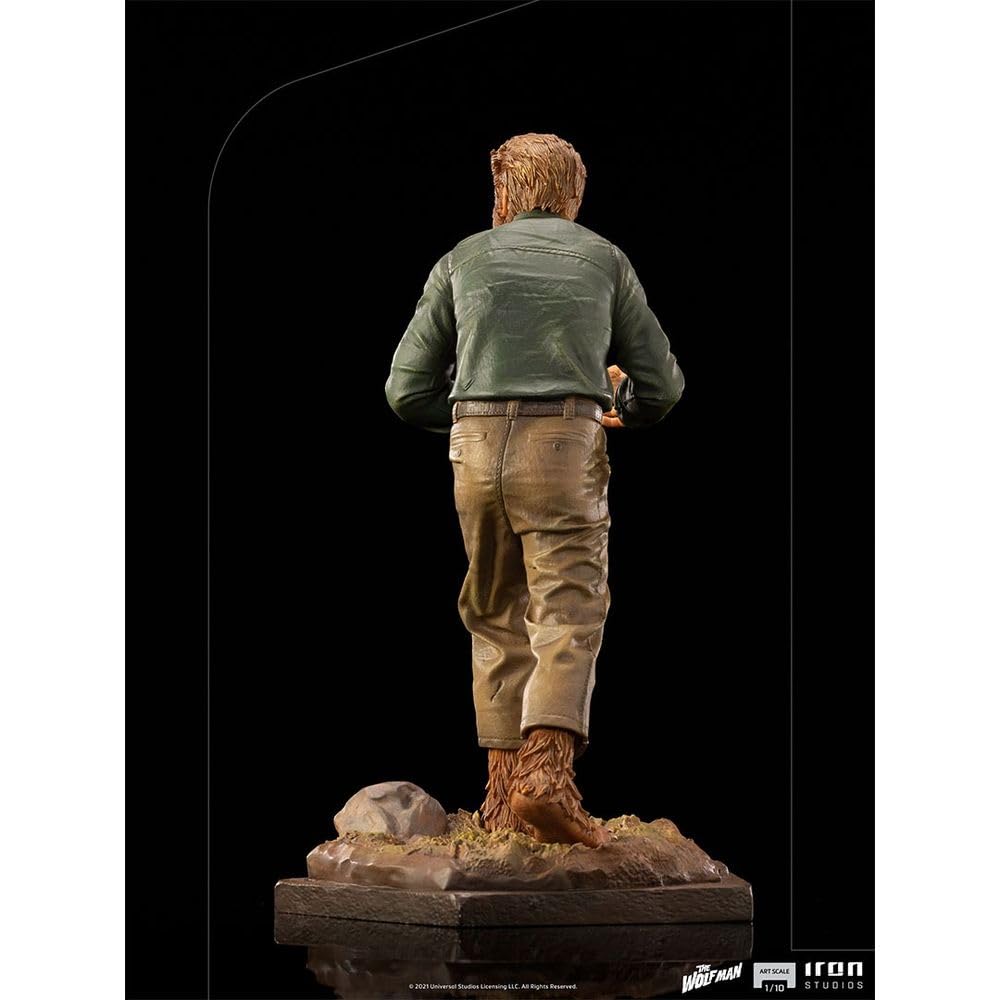 Iron Studios 1:10 The Wolf Man Art Scale Statue - Universal Monsters Classic Horror Collectible for Home Display & Movie Decor