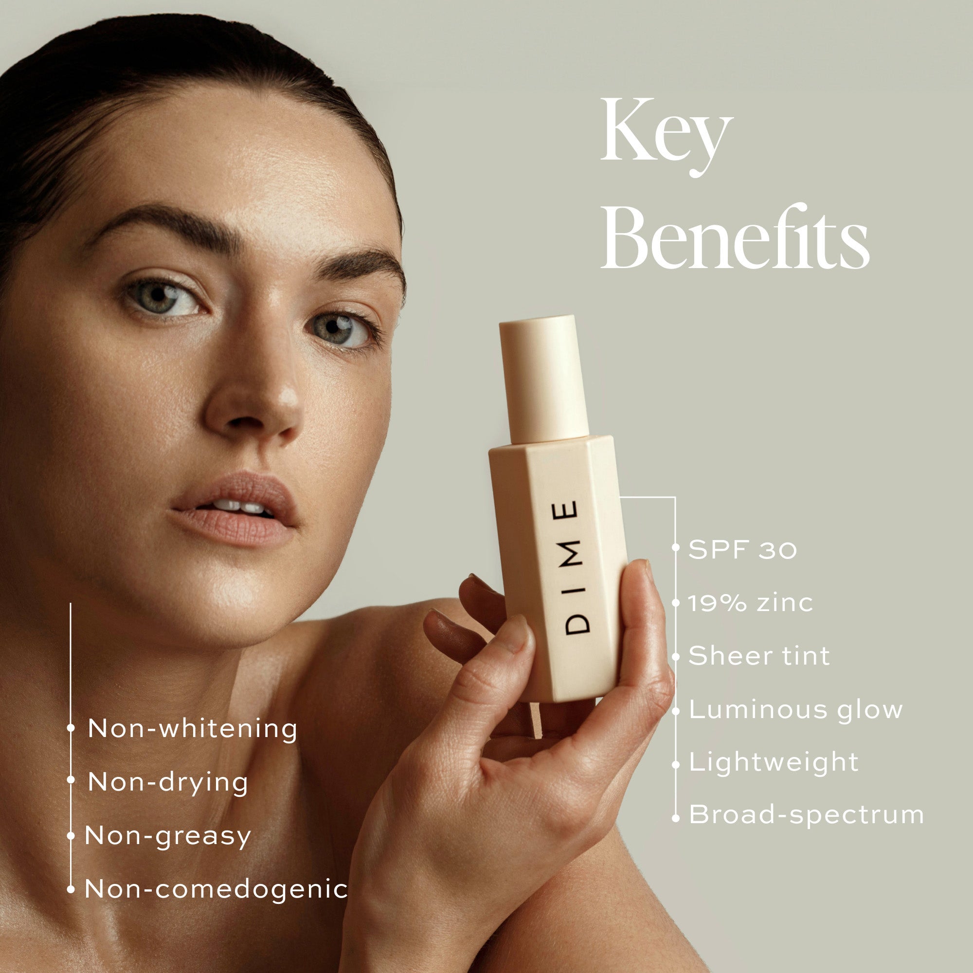 Tinted Glow Wonderscreen® SPF 30 Sunscreen - Lightweight Daily Moisturizer with Broad Spectrum Protection for Face & Body | Perfect for Outdoor Activities, Beach Days & Everyday Wear
