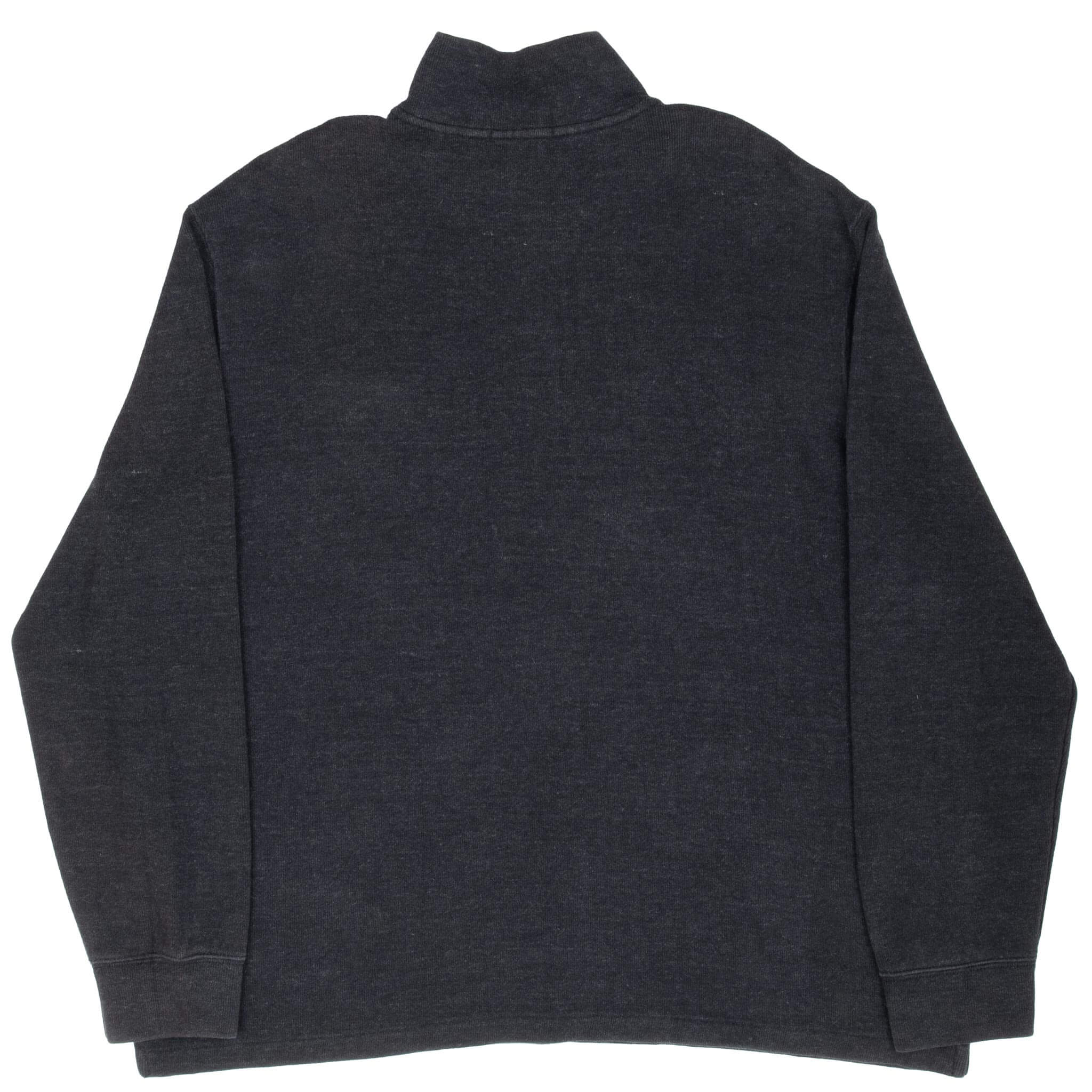 Ralph Lauren Men's Dark Grey Quarter Zip Sweater - Size XL - Comfortable & Stylish Pullover for Casual Wear & Outdoor Activities