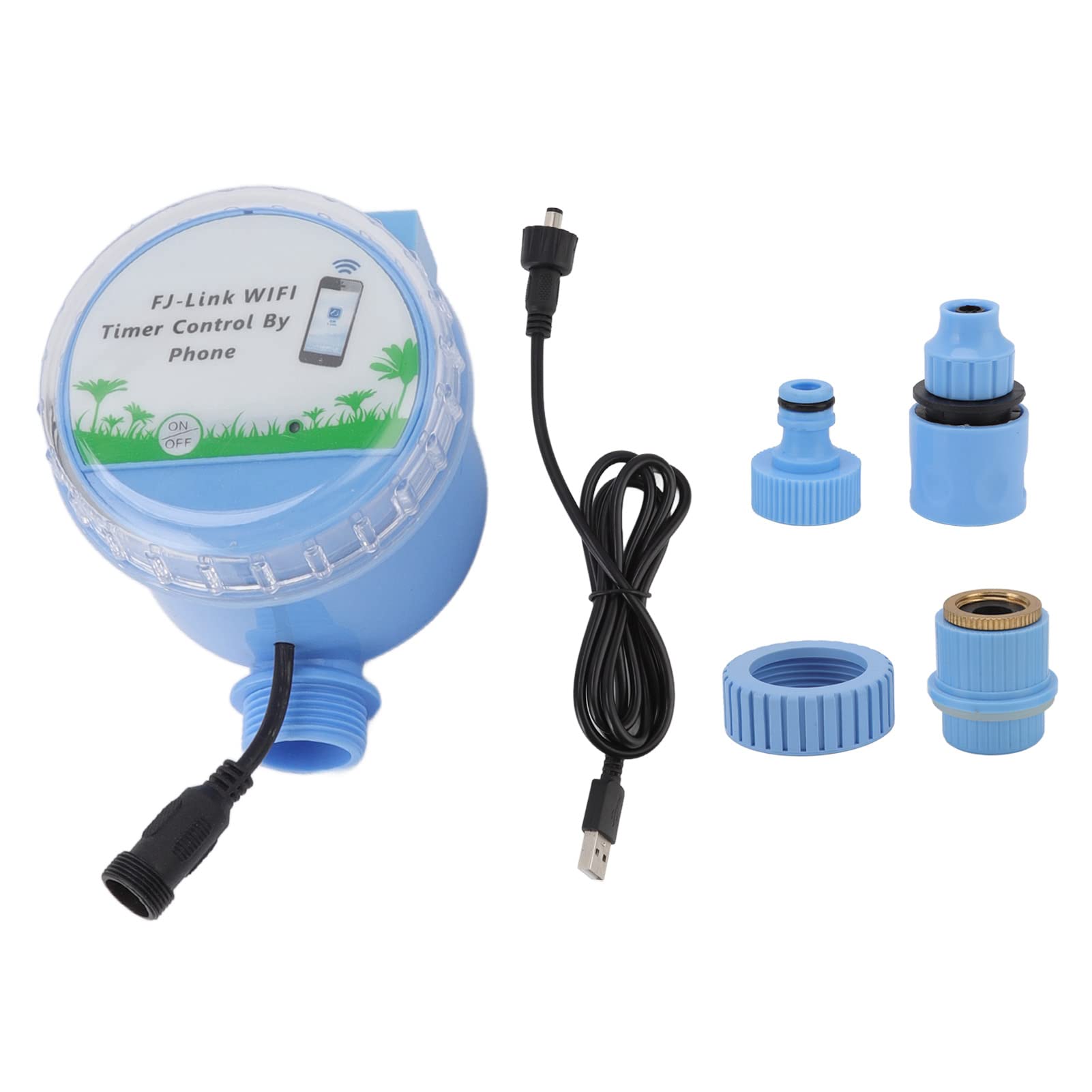 Yunnyp Smart WiFi Bluetooth Irrigation Timer with Rain Sensor - Automatic Watering Controller for Courtyard, Balcony, Drip & Sprinkler Systems | Perfect for Garden, Lawn & Plant Care
