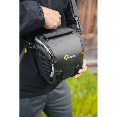 Lowepro Adventura SH 120 III DSLR Camera Shoulder Bag - Compact & Lightweight for Travel Photography (Black) - Perfect for Hiking, City Exploration & Everyday Camera Protection