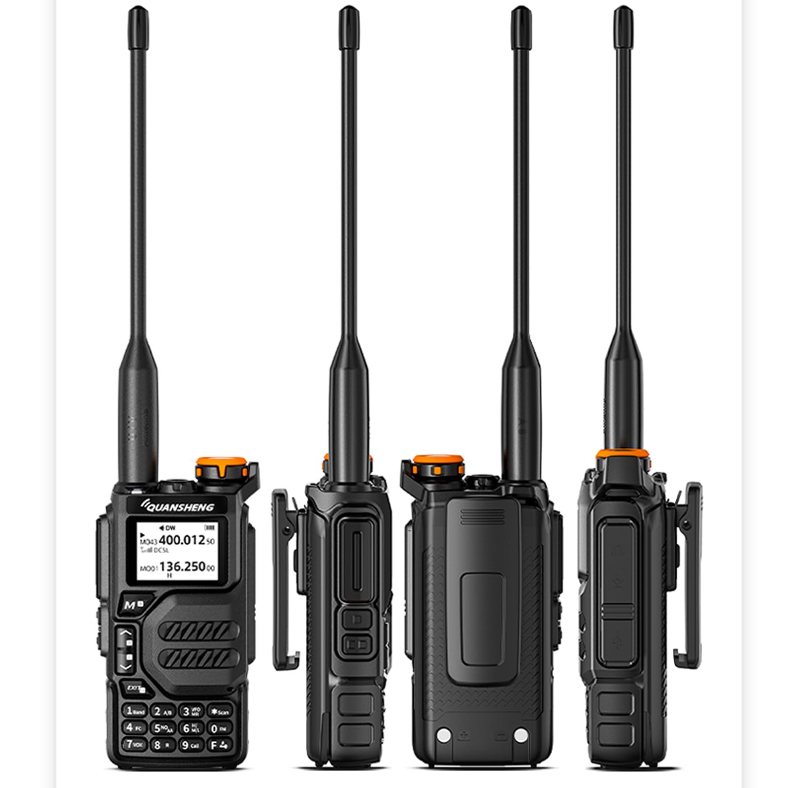 Quansheng UV-K5 Dual Band VHF UHF Ham Radio - Long Range Walkie Talkies with Type-C Rechargeable Battery, AM/FM/DTMF, LED Flashlight - Perfect for Field Communication, Survival, Biking, Hiking & Camping Adventures