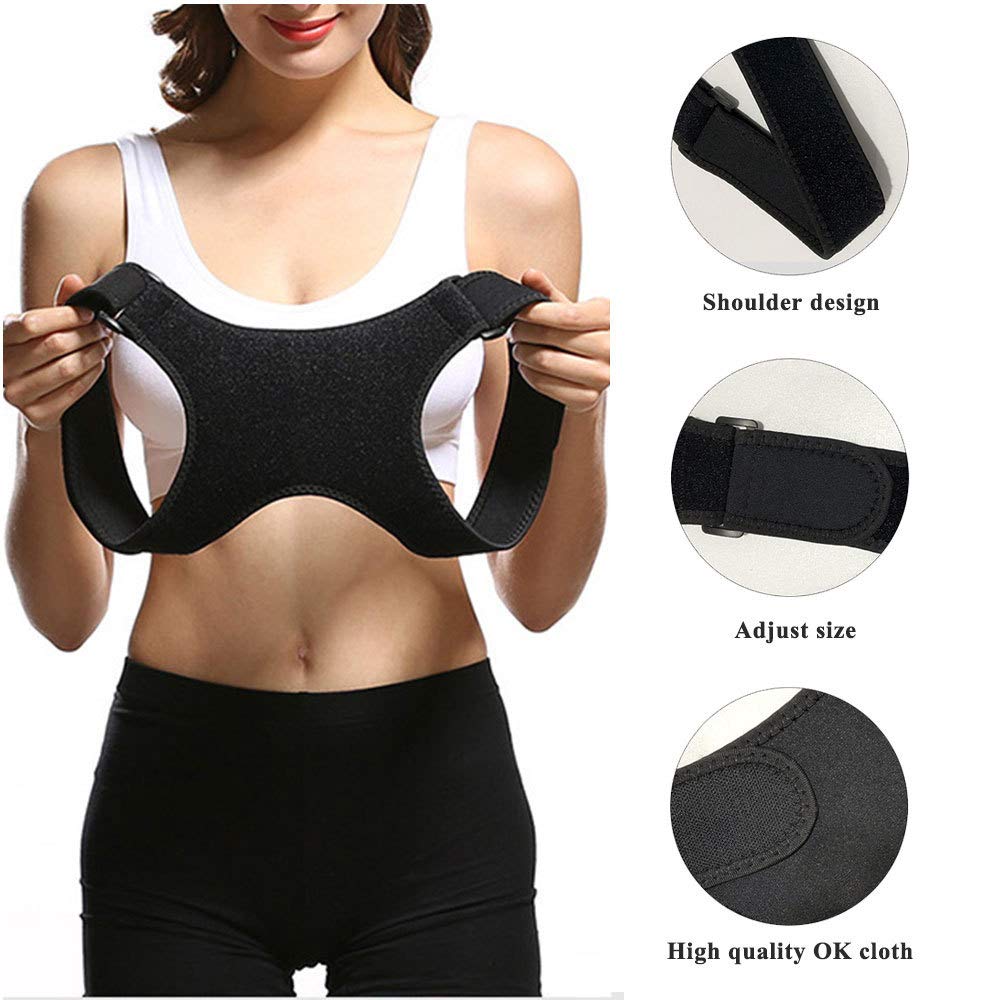 Back Brace Support Belt for Men & Women - Posture Corrector & Lumbar Support for Upper & Lower Back Pain Relief - Ideal for Office Work, Driving & Heavy Lifting