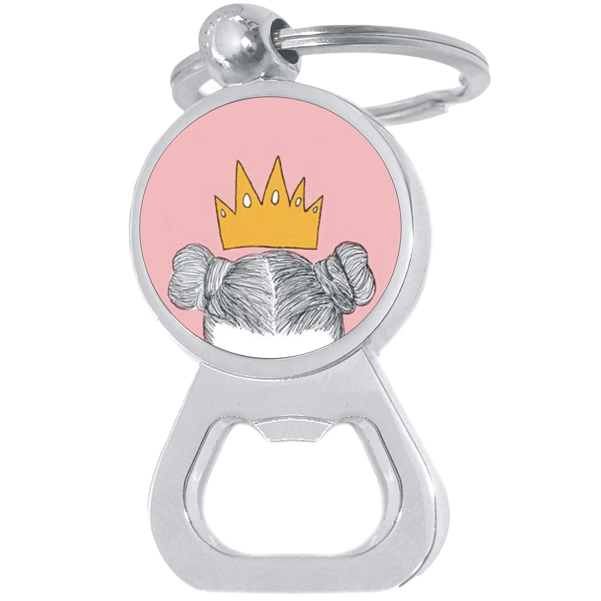 Royal Queen Princess Crown Bottle Opener Keychain - Elegant Bottle Opener with Key Ring for Women, Gifts, Parties & Home Bar Accessories - Perfect for Weddings, Birthdays, Bachelorette Parties & DIY Crafts