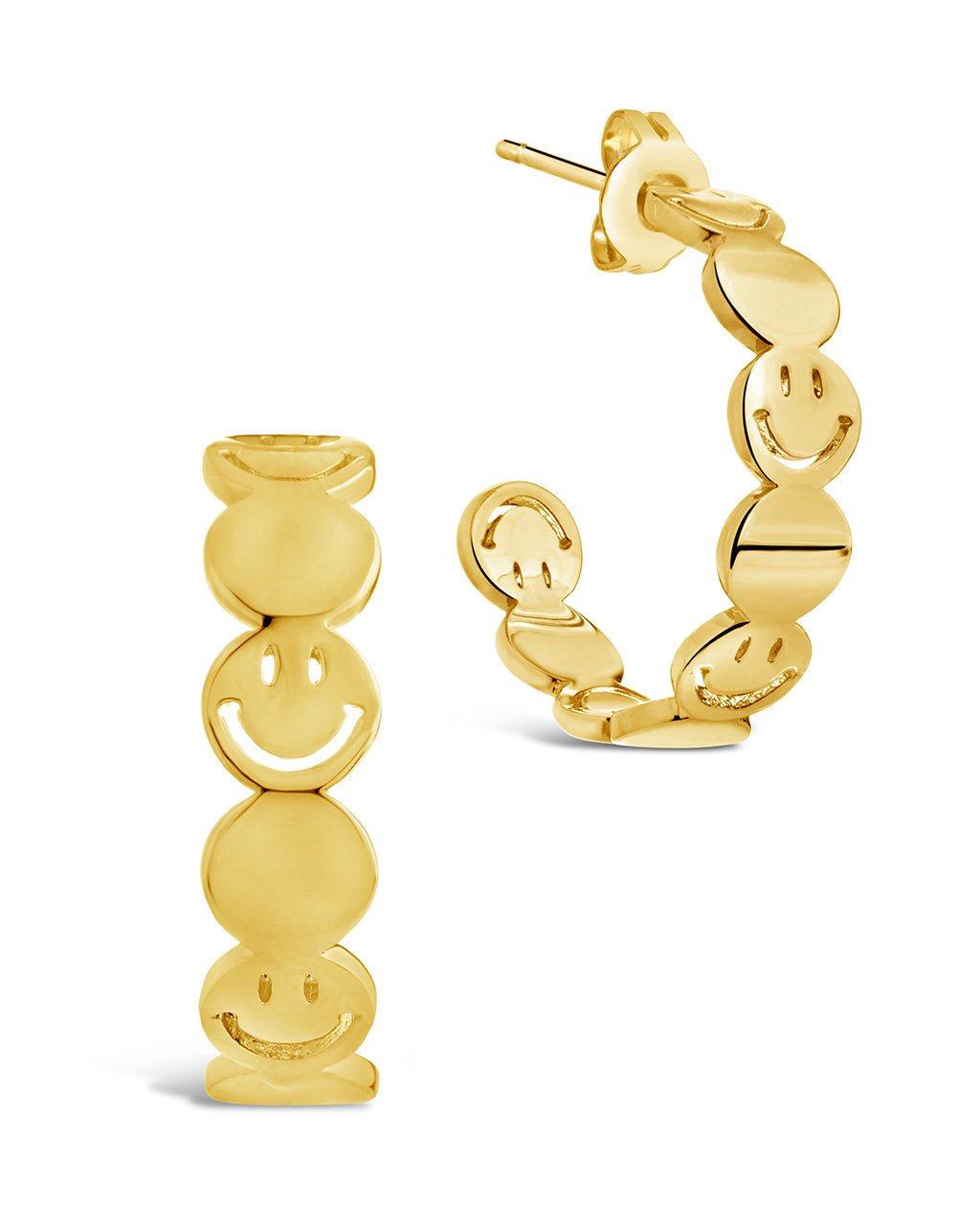Stylish Smile Hoop Earrings for Women - Trendy Gold & Silver Jewelry for Everyday Wear, Parties & Gifts