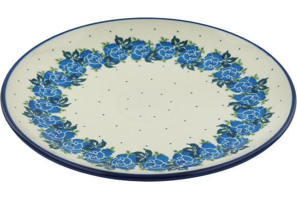 10-Piece Blue Rose Dinner Plate Set - Elegant Porcelain Plates for Dining, Entertaining & Special Occasions