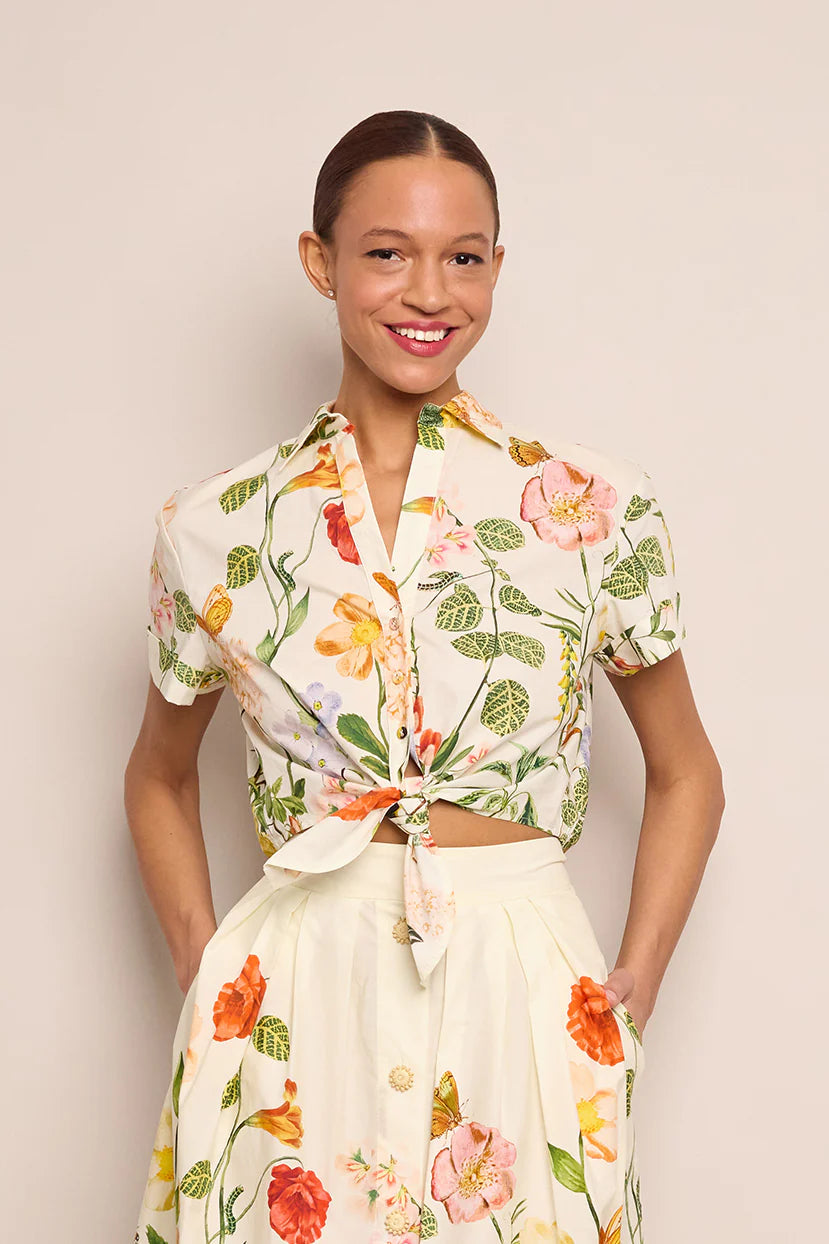 Asbury Top Nectar Egret - Stylish Women's Blouse for Casual Wear, Office & Date Night | Breathable & Comfortable Summer Fashion Top