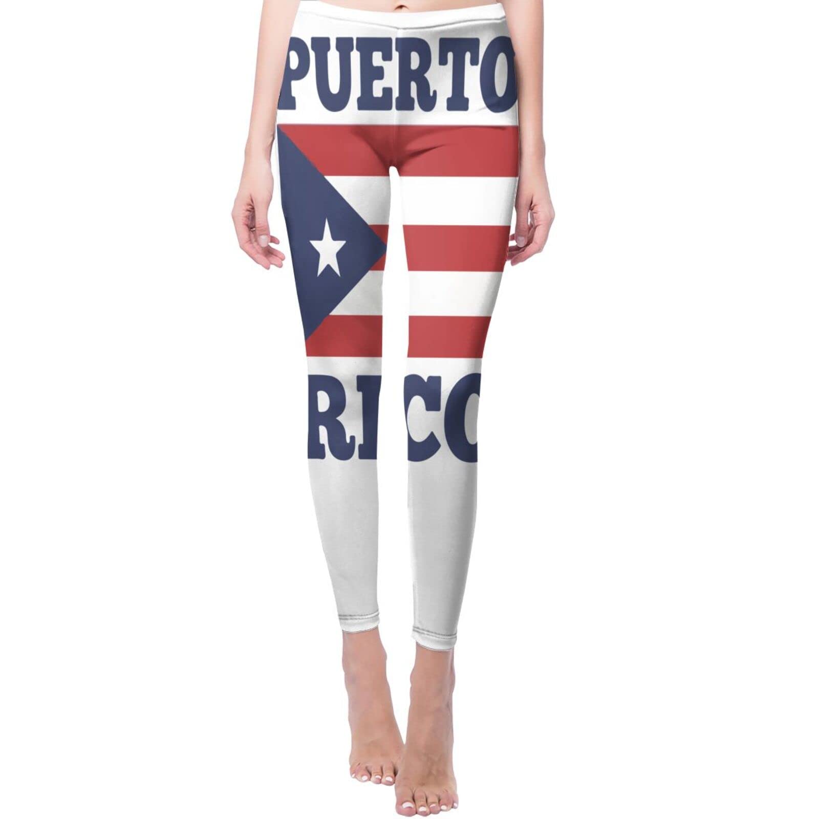 USA Brazil Flag Print Women's High Waist Yoga Pants - Stretchy Workout Leggings with Tummy Control for Gym, Running & Fitness Training - Comfortable Athletic Tights for Women