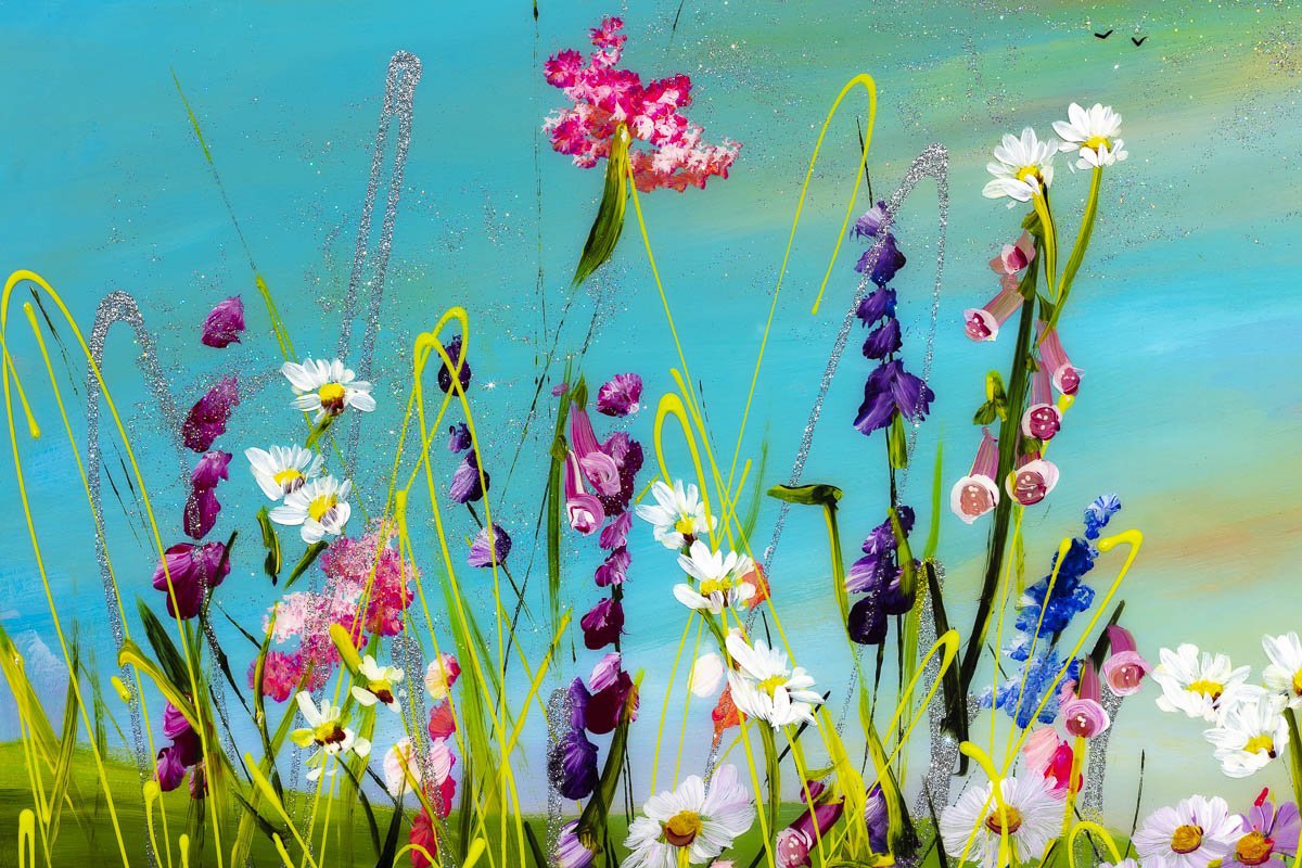 Original 'A Beautiful Day' Artwork - Handmade Wall Decor for Living Room, Bedroom & Office - Perfect Gift for Home & Office Decor