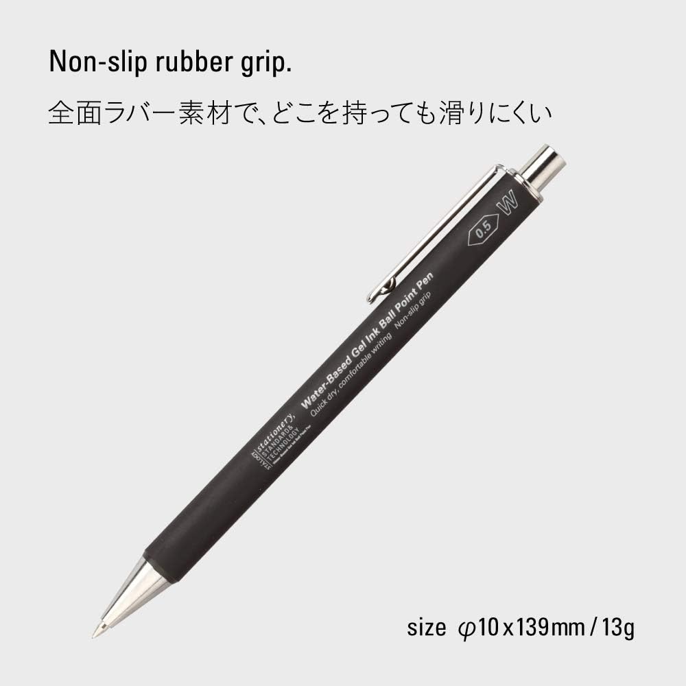 STALOGY 028 Water-Based Gel Ink Ballpoint Pen - Smooth Writing, Quick-Drying, No Smudge - Perfect for Journaling, Note Taking & Office Use