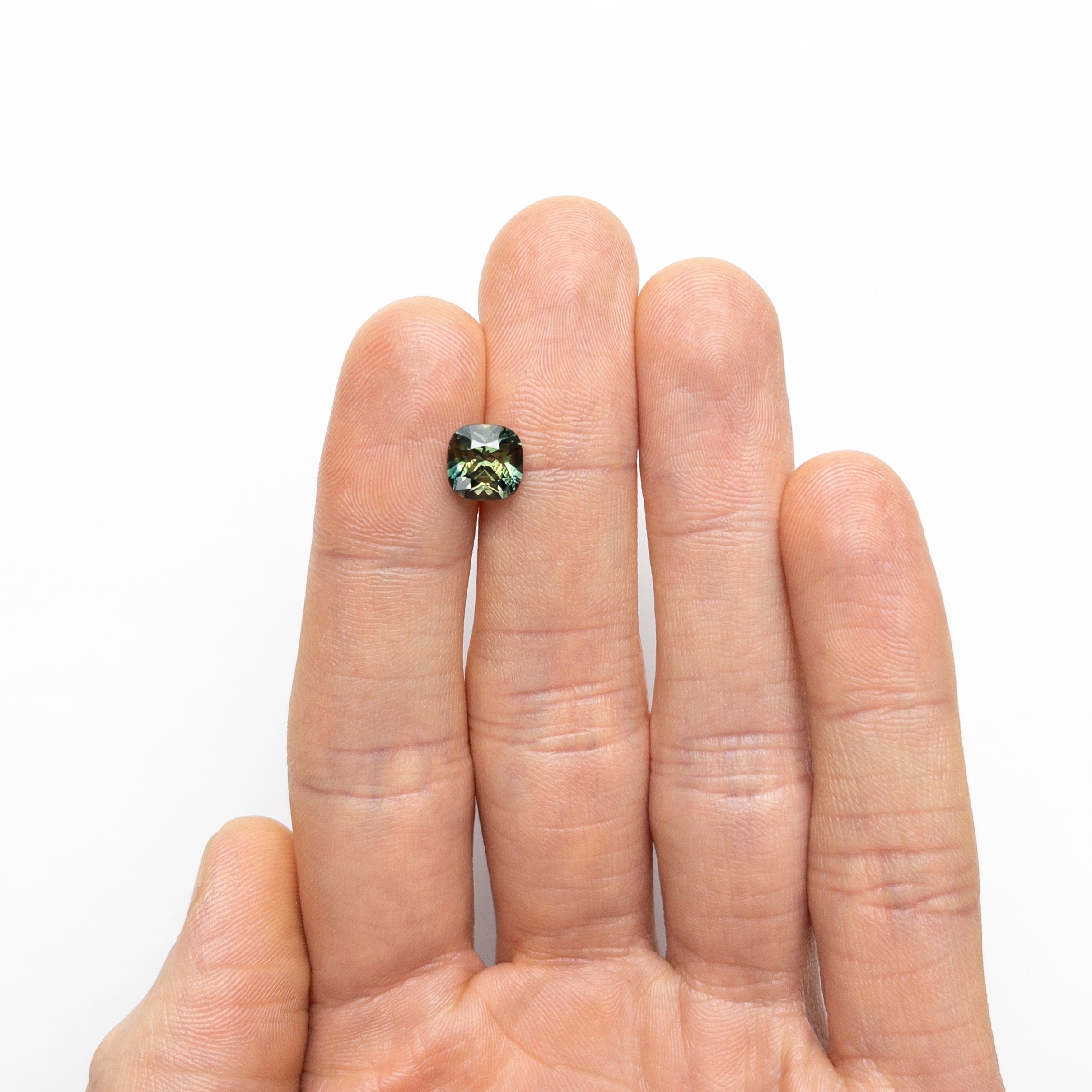 2.74ct Natural Cushion Cut Blue Sapphire Gemstone - 7.77x7.72x5.88mm Brilliant Faceted Loose Stone for Jewelry Making, Engagement Rings & Necklaces