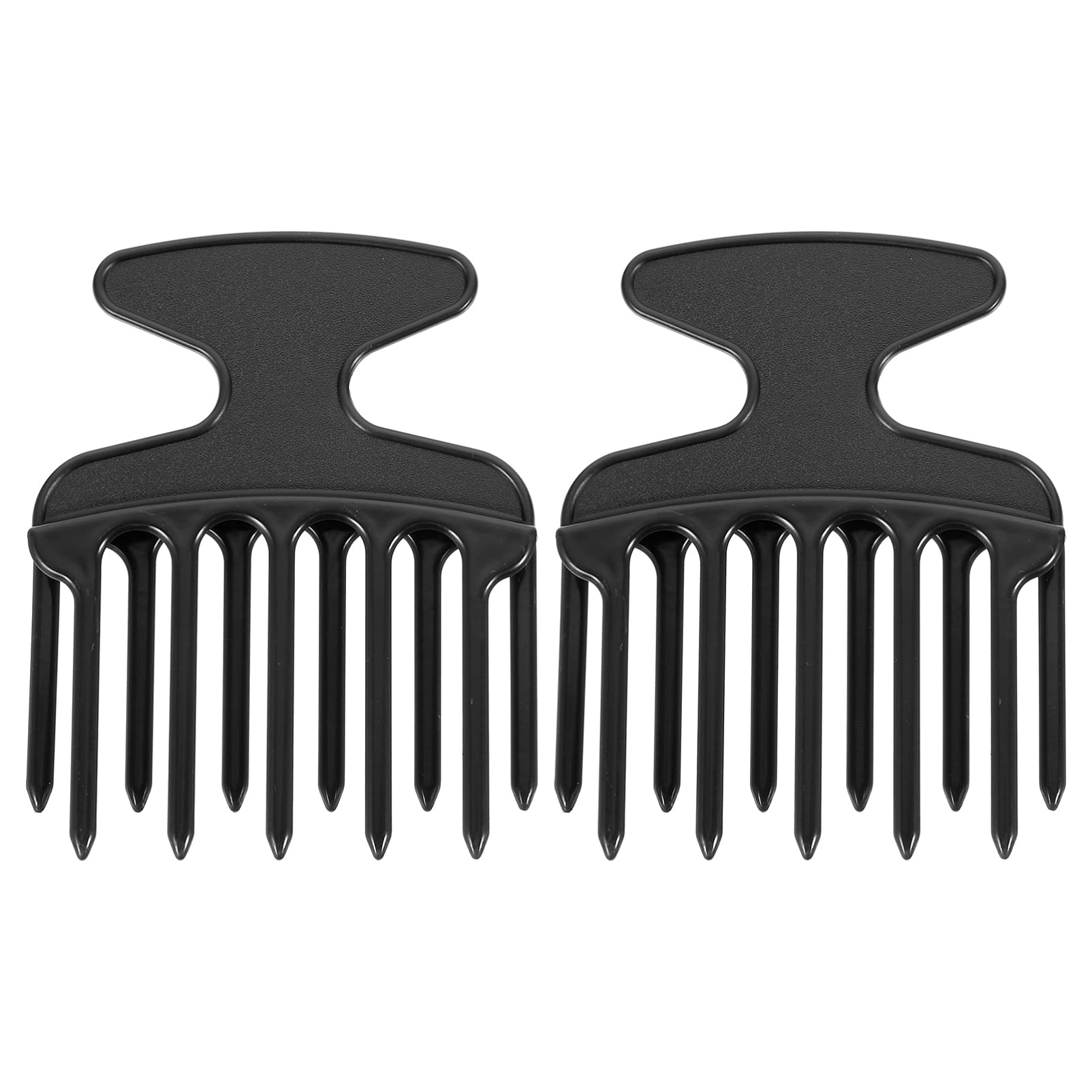 **Lurrose 2-Pack Afro Picks - Wide Tooth Detangling Comb for Natural Hair, Wigs & Braids - Double Fist Pick Hair Styling Comb for Men & Women - Perfect for Curly, Coily & Thick Hair (Blue)**    *(Ideal for salon use, home styling, travel, and daily detangling of afros, braids, twists, and extensions.)*