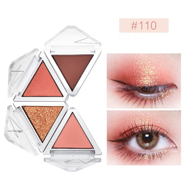 CHIOTURE 4 Color Glitter Eyeshadow Palette - Long Lasting, Highly Pigmented Makeup for Party, Halloween & Special Occasions