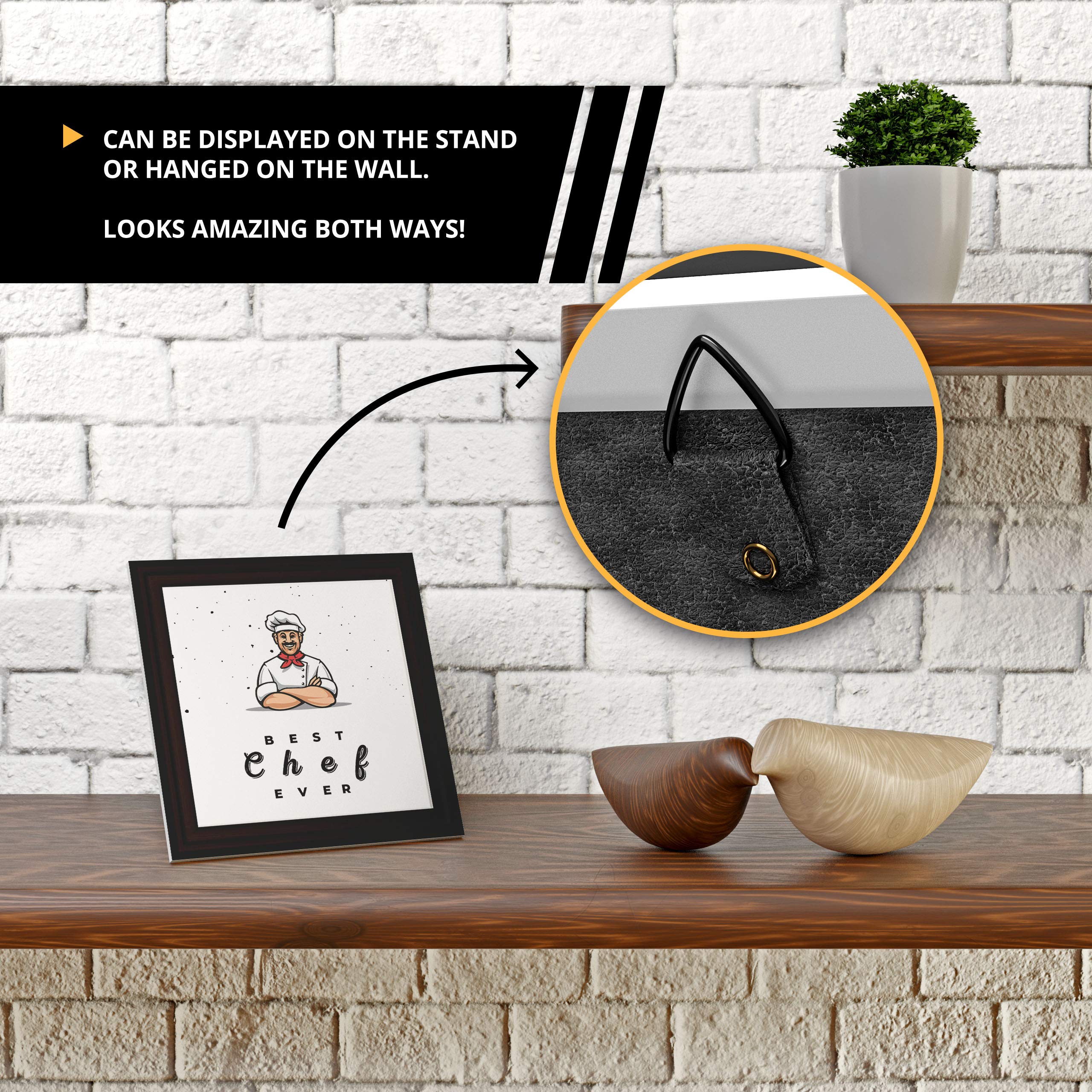 BRYVAHS Chef Kitchen Decor - Perfect Gift for Cooks & Home Decoration