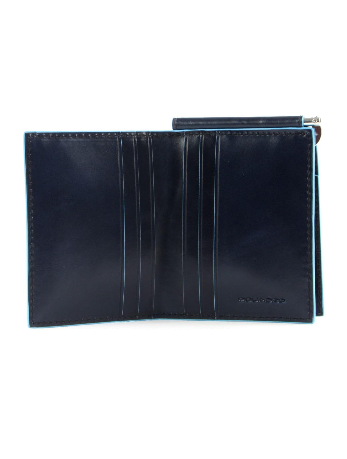 Piquadro Men's Coin Purse - Slim Leather Wallet for Cash & Cards - Perfect for Travel, Business & Everyday Use
