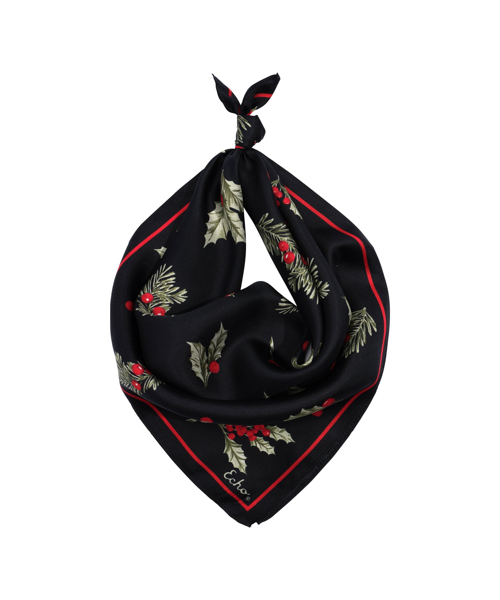 Holly Silk Bandana - Soft & Breathable Fashion Scarf for Women & Men - Perfect for Headwear, Hair Accessories, and Outdoor Activities