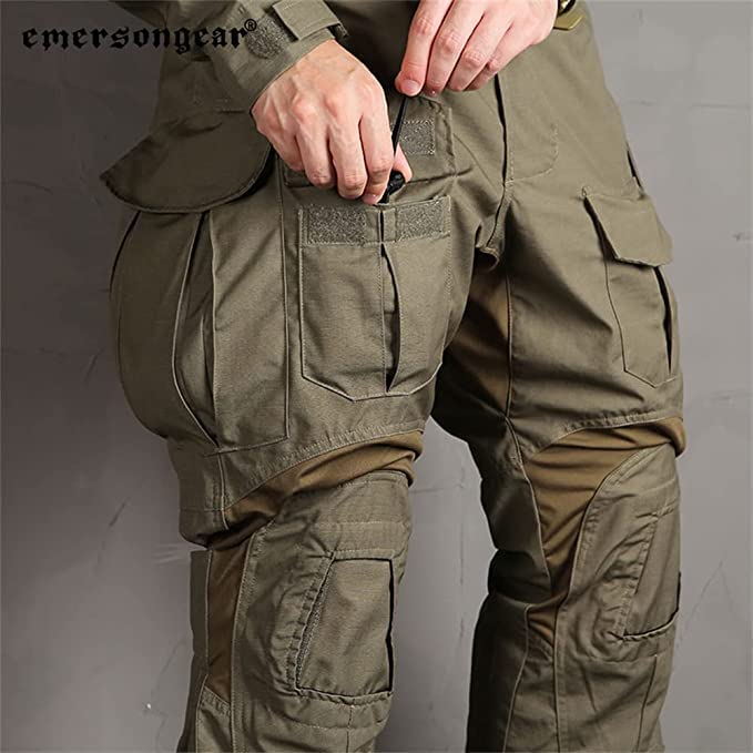 EMERSONGEAR Gen3 Paintball Pants with Removable Knee Pads - Tactical Combat BDU Pants for Airsoft, Military Training & Outdoor Sports | Durable & Breathable for All-Weather Performance