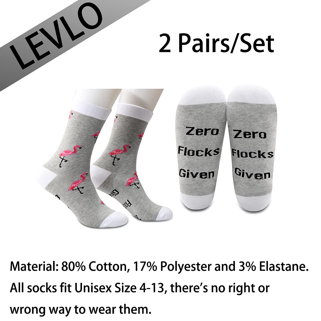 Funny Flamingo Socks for Women - Cute & Unique Birthday, Graduation Gifts for Her - Perfect for Beach, Summer & Casual Wear