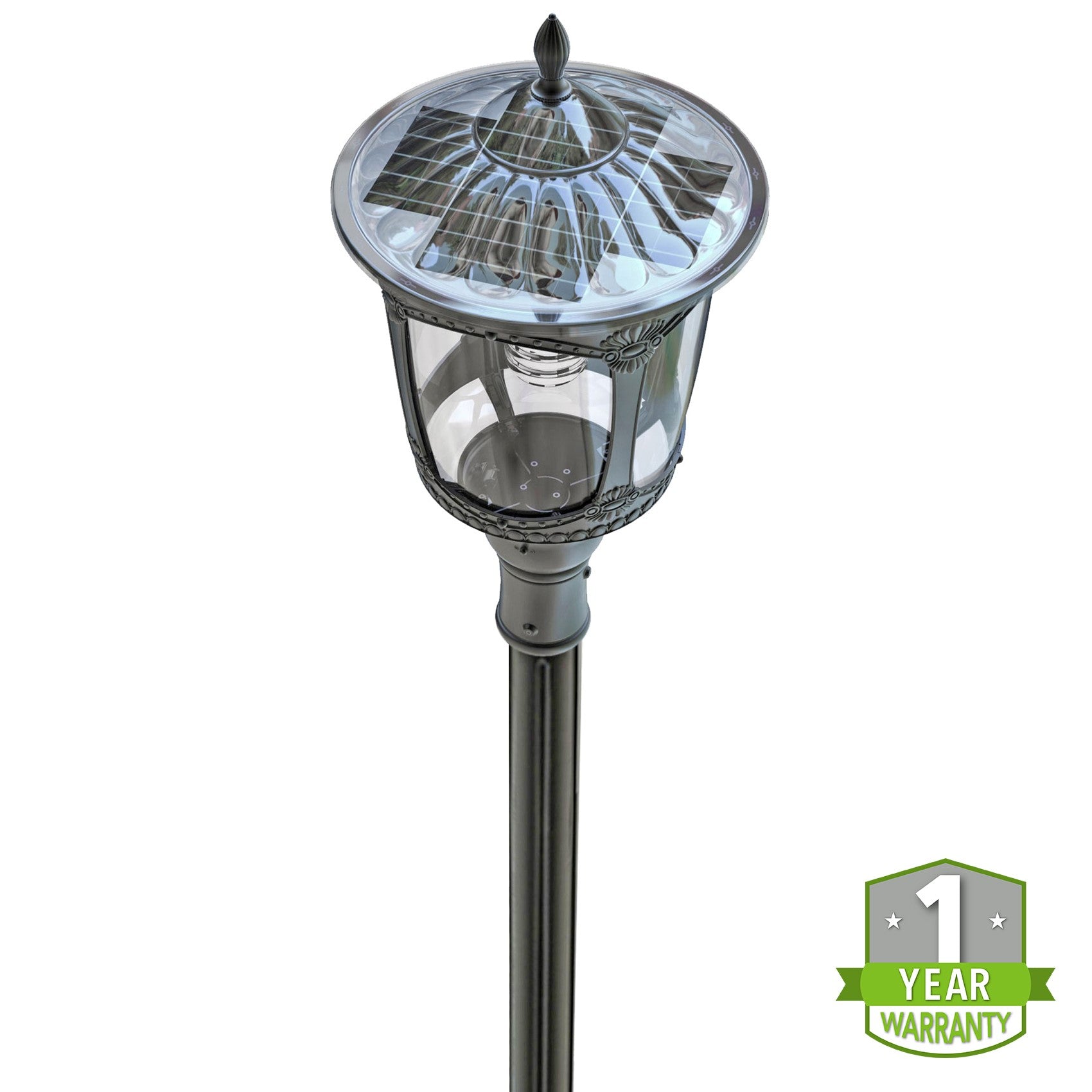 High Brightness 2000 Lumens Solar LED Street Light - Off Grid Solar Powered Lamp for Garden, Park, Pathway & Outdoor Lighting
