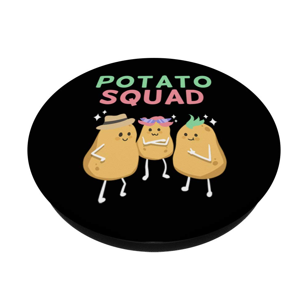 Potato Squad Funny Potato PopSockets PopGrip - Swappable Phone Grip for iPhone, Samsung & Tablets | Cute Friendship Gift for Best Friends, Couples & Potato Lovers (Perfect for Daily Use, Travel & Selfies)
