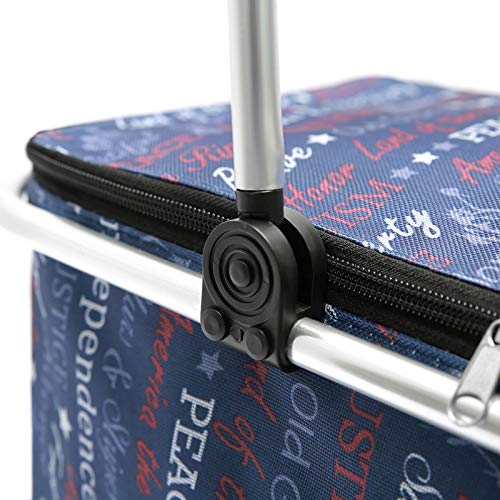 Premium Large Picnic Basket for 4 - Insulated Portable Picnic Hamper with Cooler Compartment | Perfect for Outdoor Camping, Beach Picnics, Family Gatherings & Romantic Dates