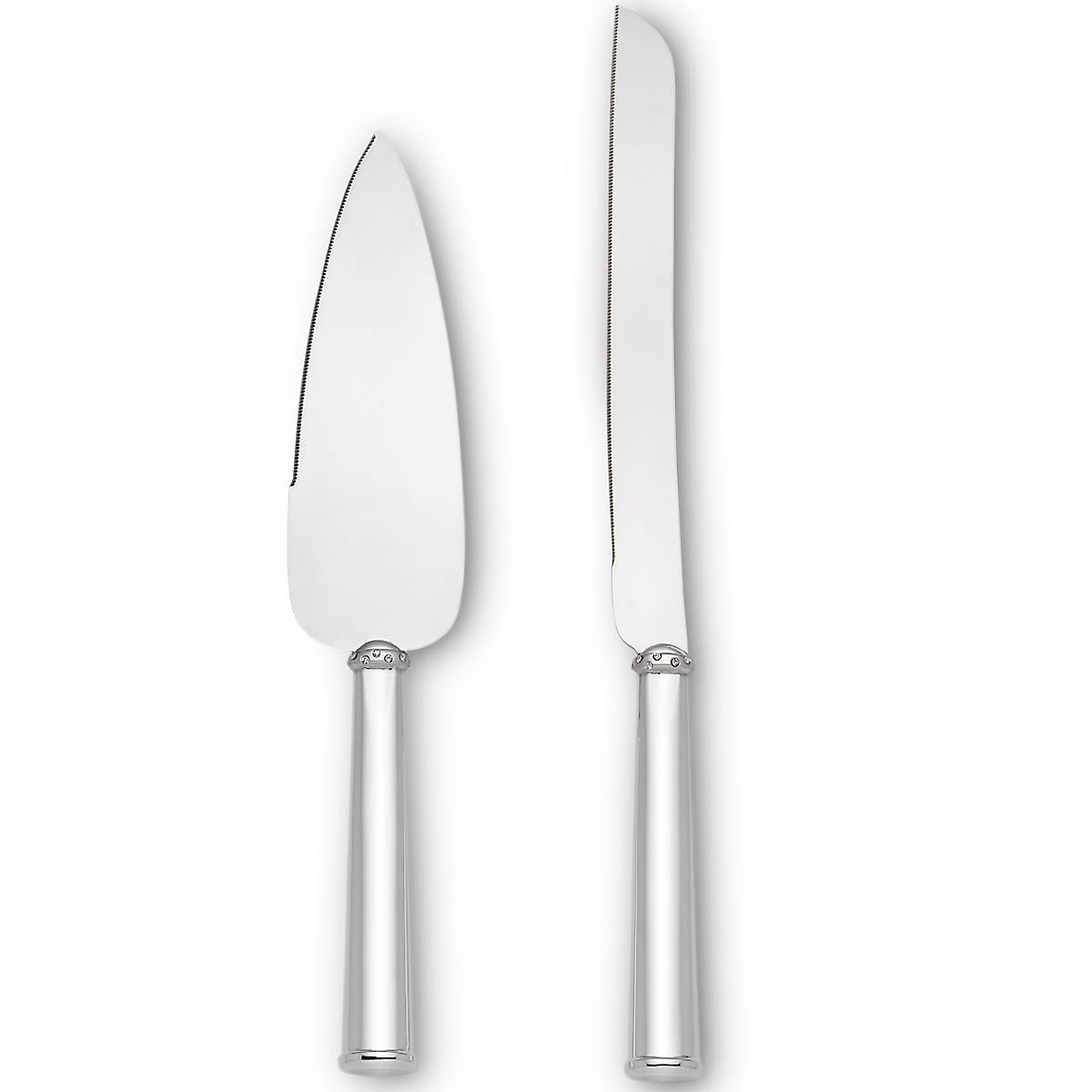 2-Piece Cake Knife and Server Set - Stainless Steel Dessert Serving Utensils for Weddings, Birthdays & Special Occasions