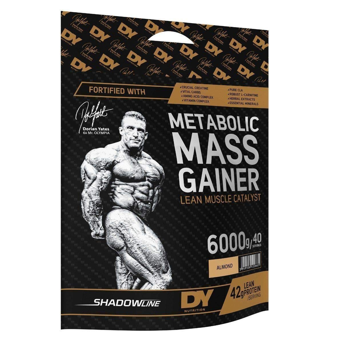 Dorian Yates Metabolic Mass Gainer Protein Powder - Vanilla Flavor 6000g for Muscle Growth & Weight Gain | Post-Workout Recovery Shake for Bodybuilders & Athletes