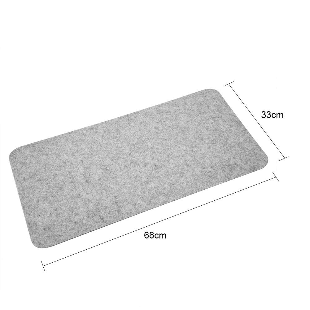 Premium Large Mouse Pad 26.77 x 12.99 Inches - Non-Slip Felt Desk Mat for Office, Gaming & Laptop Use - Anti-Static Computer Mousepad in Dark Gray/Light Gray - Perfect for Workstations, Home Office & PC Gaming Setups