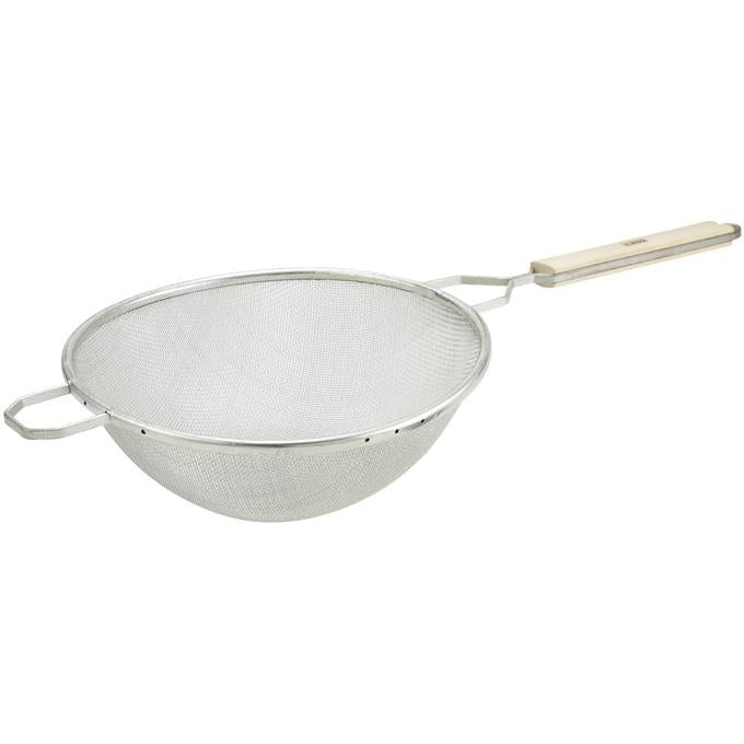Winco 10.5-Inch Single Medium Mesh Strainer - Fine Kitchen Colander for Pasta, Vegetables & Fruits - Perfect for Cooking, Baking & Food Prep (MST 10S)