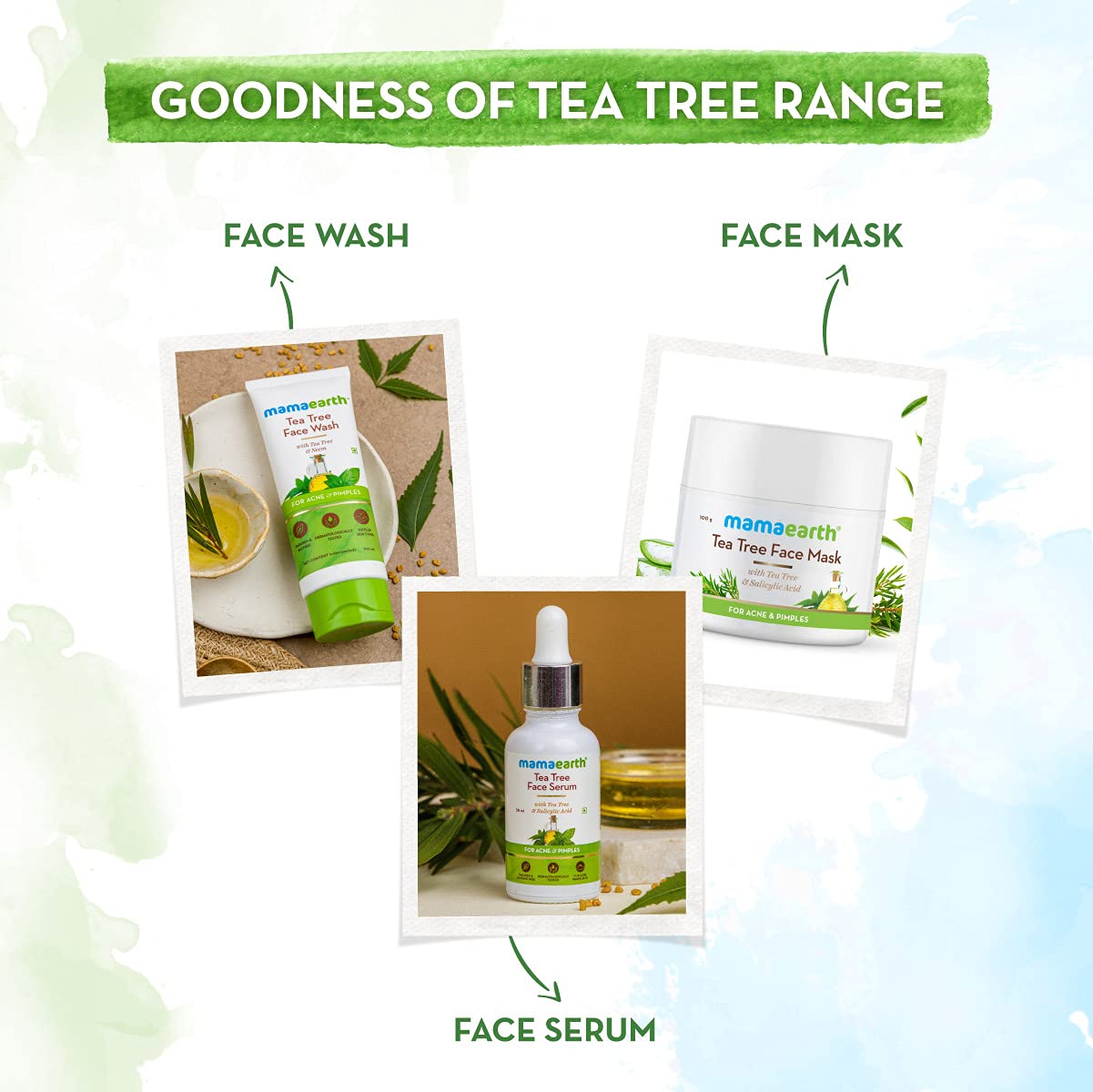Mamaearth Tea Tree Oil-Free Face Moisturizer for Oily Skin - With Tea Tree & Salicylic Acid for Acne & Pimples Control - 80g - Perfect for Daily Skincare Routine & Acne-Prone Skin