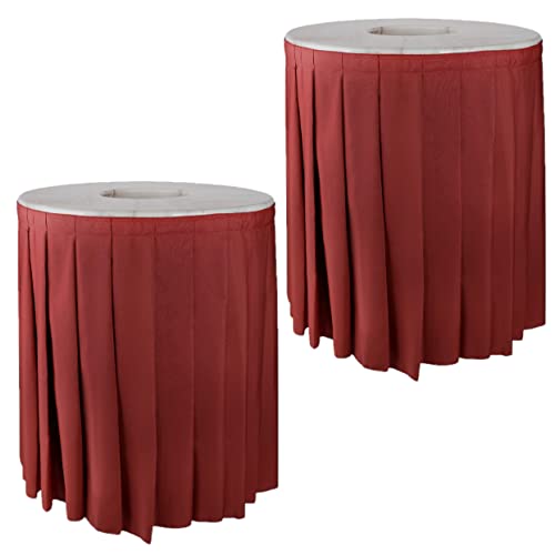 Marble Design Top Maroon Skirt