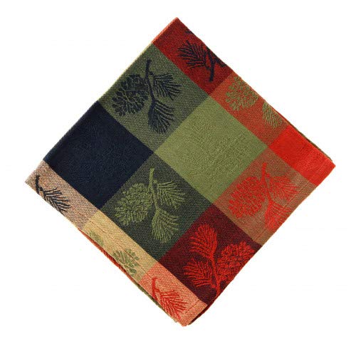 52 x 52 Inch Premium Pinecone Print Tablecloth - Waterproof & Wrinkle-Resistant Rectangular Table Cover for Dining Room, Kitchen, Party & Outdoor Events