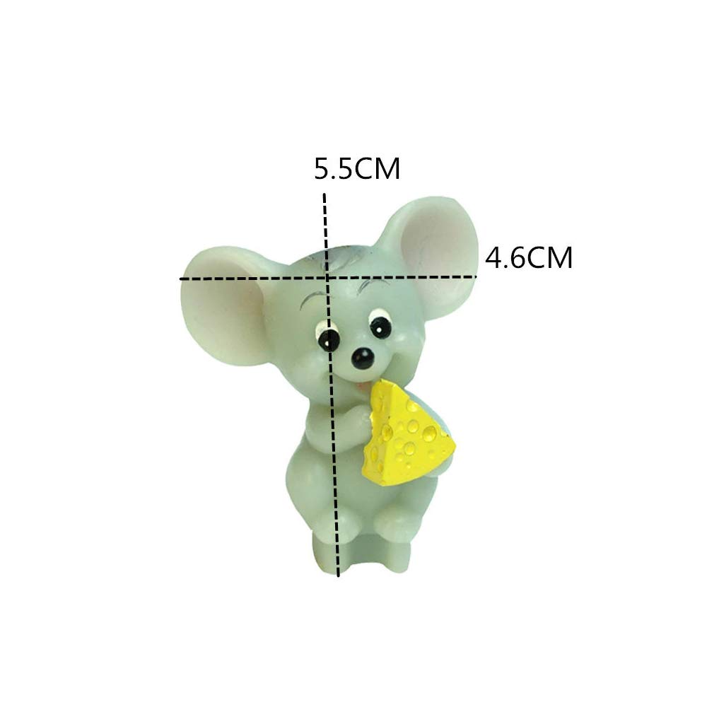 Cute Mouse Eating Cheese Silicone Mold for Fondant, Candle, Soap, Wax Crayon & Polymer Clay - DIY Craft Mould for Baking, Candle Making & Soap Making - Perfect for Birthday Parties, Home Decor & Gift Making