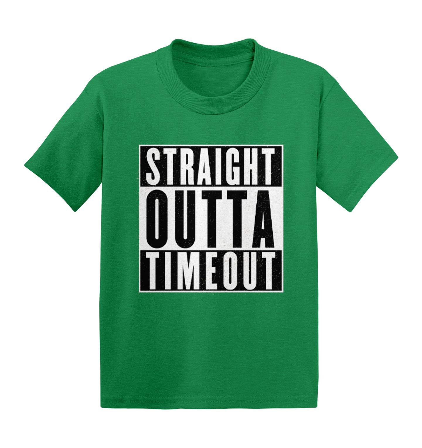 Haase Unlimited Straight Outta Timeout - Trouble Maker Baby & Toddler Cotton Jersey T-Shirt | Soft & Comfortable Kids Tee for Playtime, Daycare & Family Outings