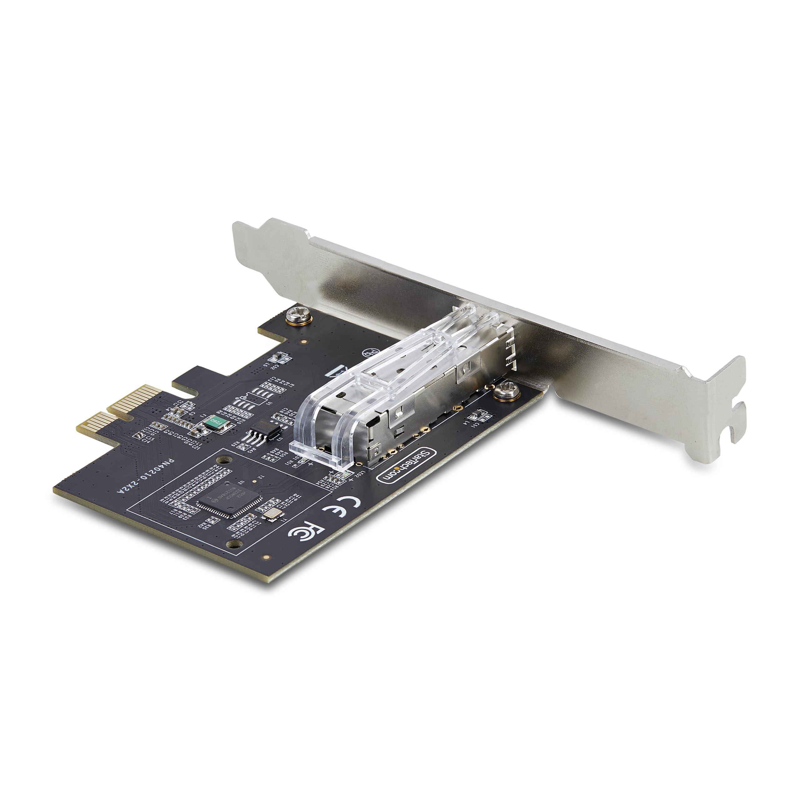 StarTech.com 1-Port Gigabit Ethernet SFP Network Card - PCIe 2.1 x1, Intel I210-IS Controller, 1000BASE-T Copper & Fiber Optic Support - Single-Port Gigabit NIC for Desktop & Server Backplanes (P011GI-NETWORK-CARD) | Ideal for High-Speed Networking, Data Centers & Enterprise Servers