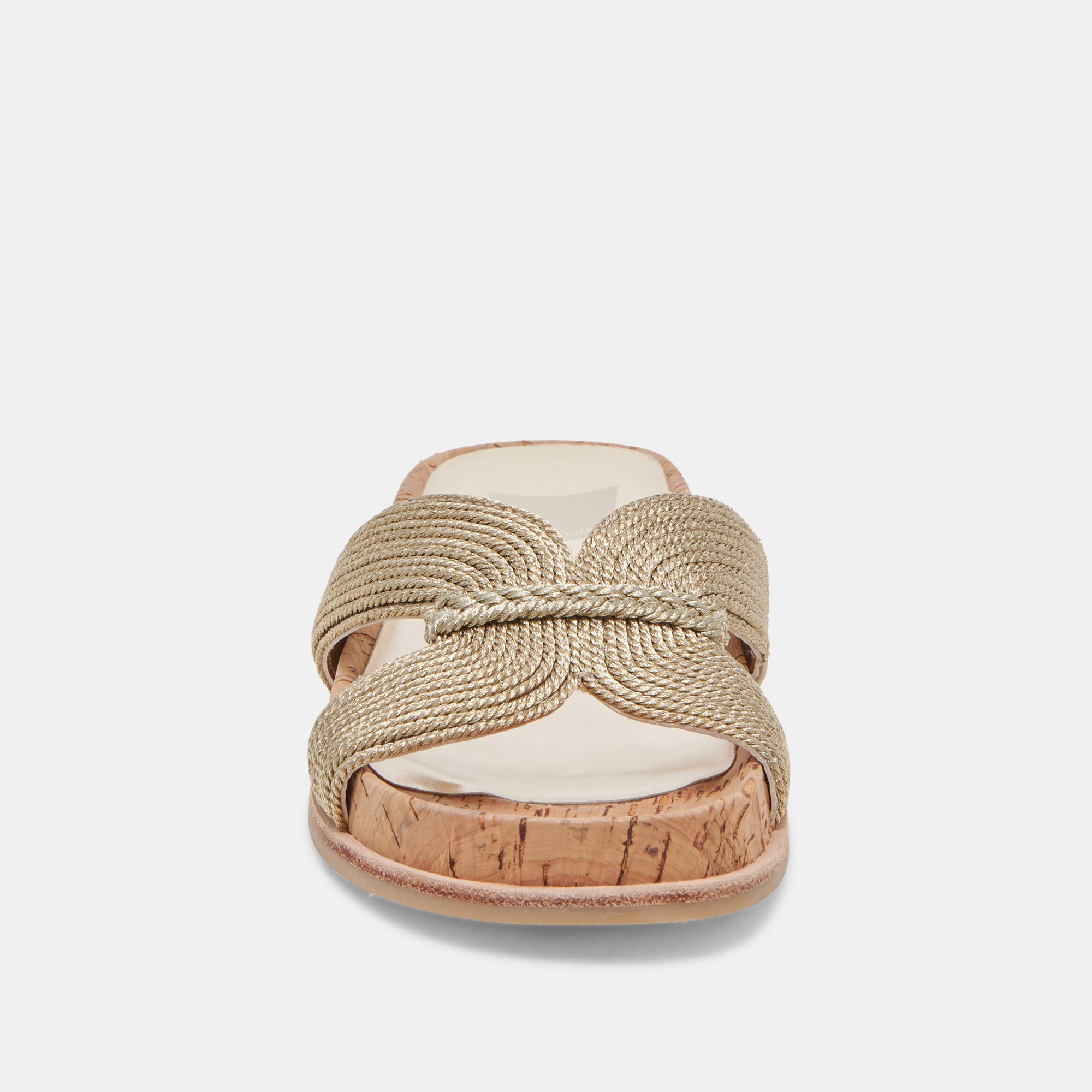 SELDA Women's Gold Raffia Sandals - Comfortable Beach Flip Flops for Summer, Vacation, and Outdoor Wear
