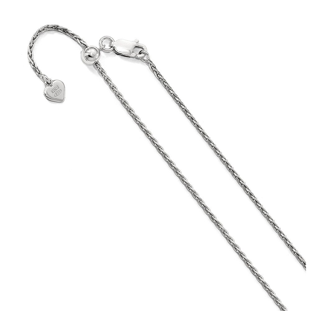 Sterling Silver 1.5mm Adjustable Spiga Chain Bracelet for Women - Dainty & Elegant Jewelry Gift for Birthday, Anniversary or Everyday Wear
