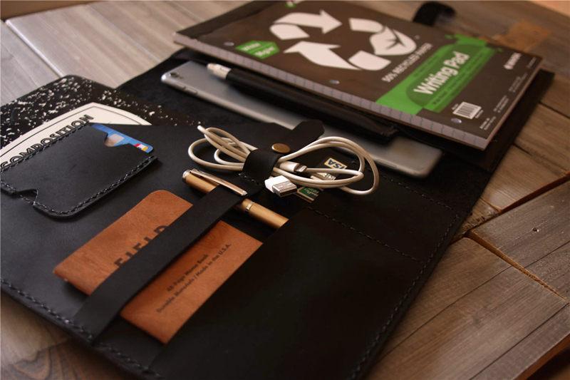 Premium Custom 14 Inch Leather Laptop Sleeve Case - Handmade Genuine Leather Protective Cover for MacBook Pro/Air - Perfect for Business, Travel & School Use
